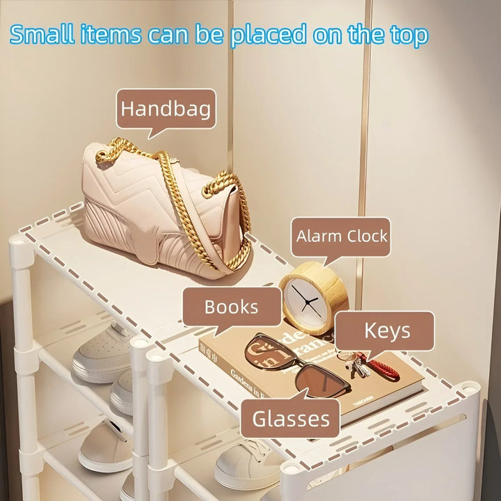 Kalsten | Space-Saving Metal Frame Shoe Rack with 6/8 Layers – Liora