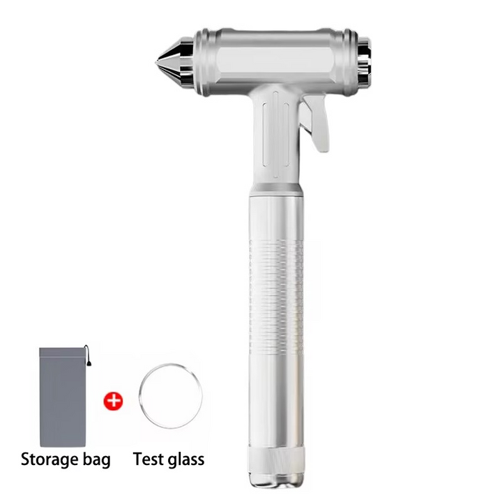 Kalsten | All-Metal Car Safety Window Hammer - Emergency Glass Breaker & Seat Belt Cutter