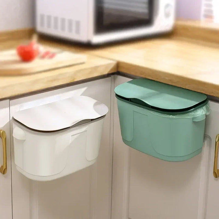 Kalsten | Wall Bin Cleanvero | With Lid | Hanging & Space-Saving | For Kitchen & Bathroom | Large Volume