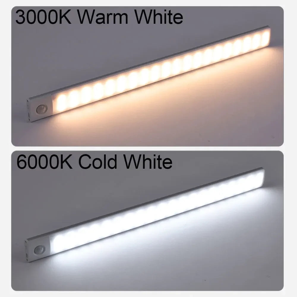 Motion Sensor Night Light – USB Rechargeable Wireless LED Lamp for Kitchen, Bedroom, Closet, and Wardrobe Lighting | Kalsten