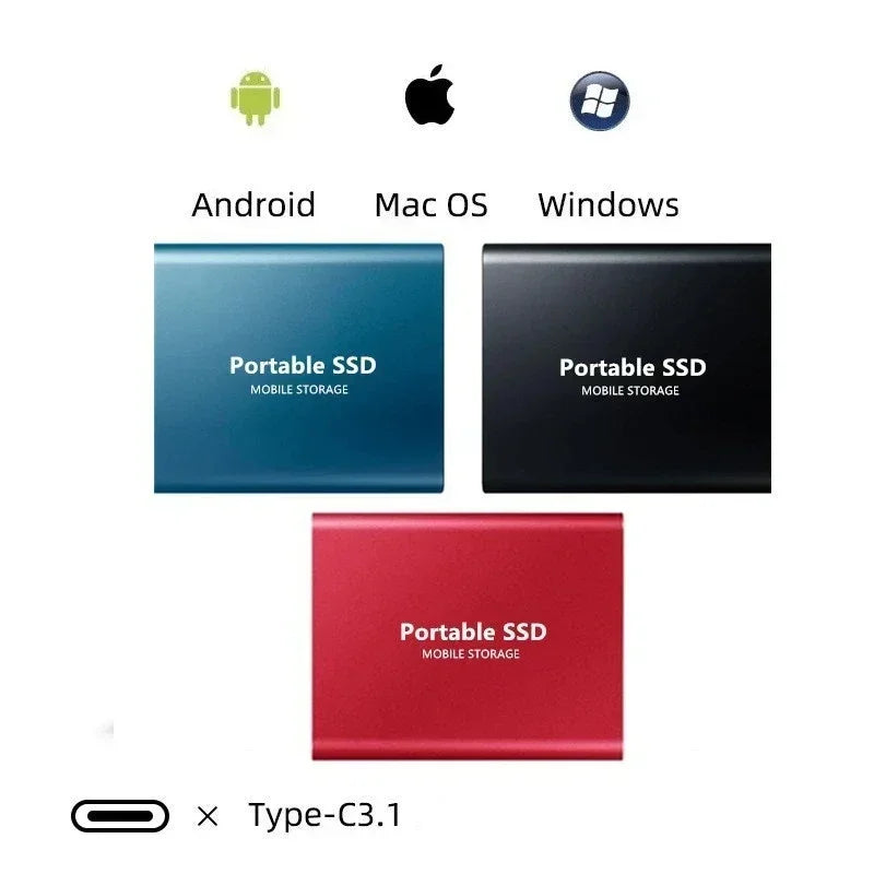 Kalsten | Portable SSD 128GB Hard Drive External Storage Compact Fast Best Quality