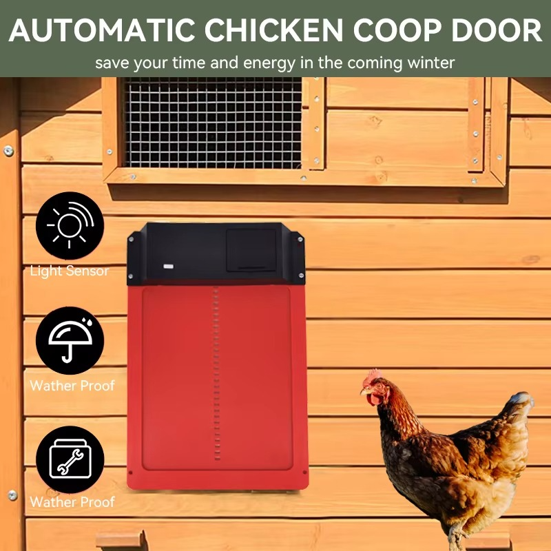 Kalsten | Smart Automatic Chicken Coop Door Opener with Light Sensor and Waterproof Design