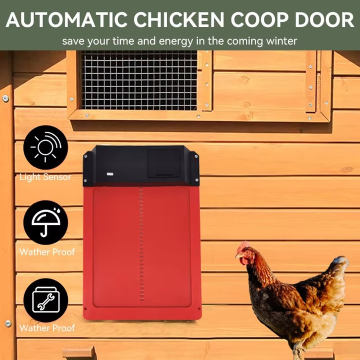 Kalsten | Smart Automatic Chicken Coop Door Opener with Light Sensor and Waterproof Design