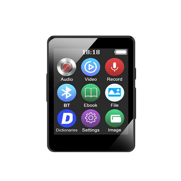 Kalsten | Portable Bluetooth MP3 Player with HiFi Stereo, Mini MP4 Video Playback, LED Screen and Voice Recording