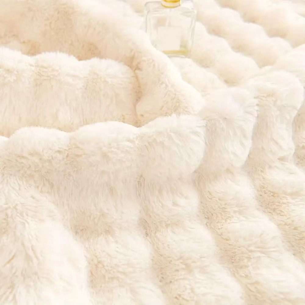 Plush Faux Fur Sofa Cover