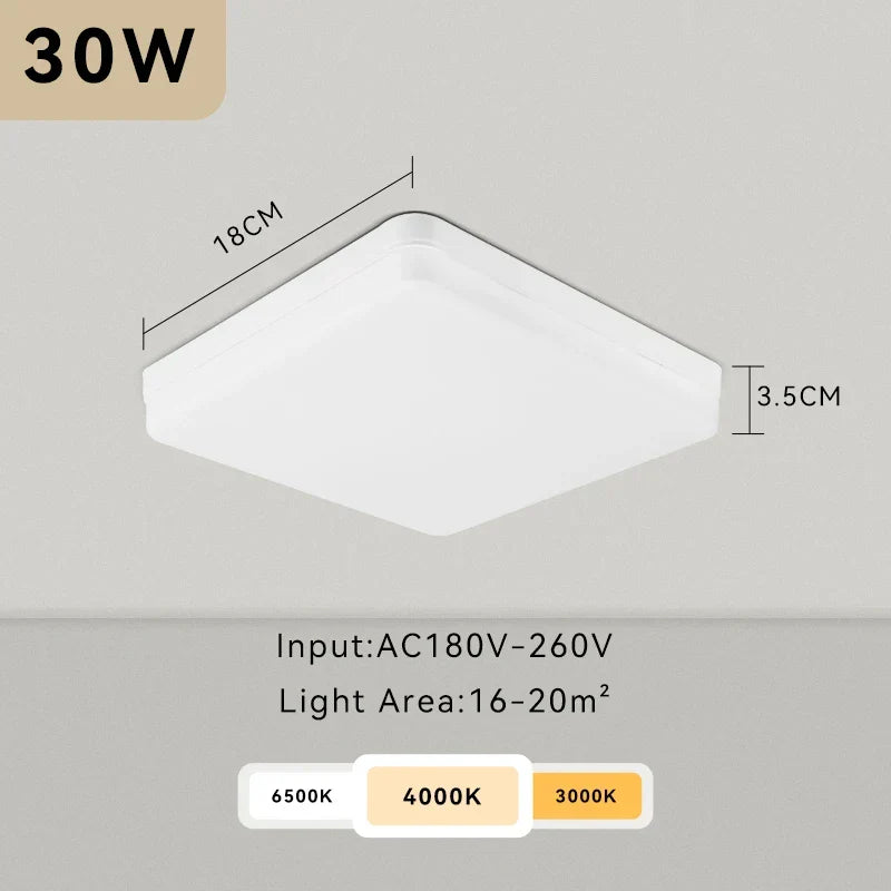 Modern LED Ceiling Light – Energy-Saving Panel Lamp for Kitchen, Bedroom, Living Room, and Corridor | Kalsten
