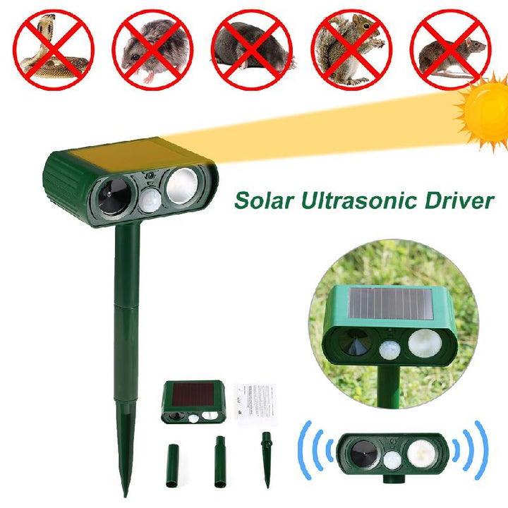 Solar Powered Ultrasonic Animal Repeller | Kalsten