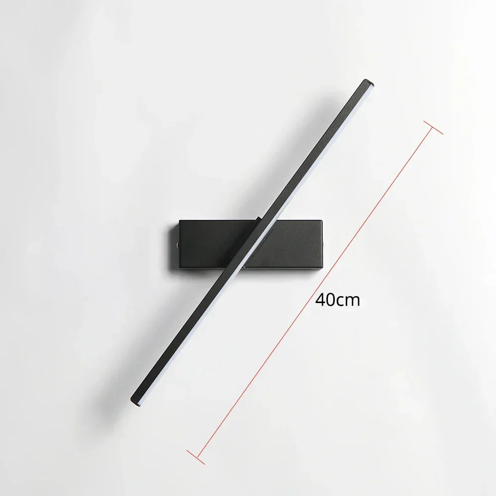 Kalsten | Modern rotating bedroom bedside wall lamp - Adjustable LED wall lamp socket