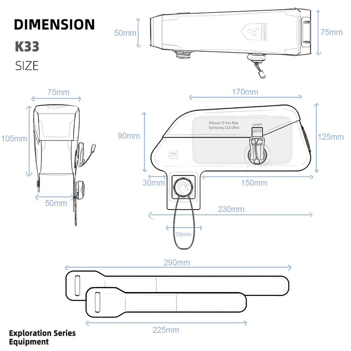 Kalsten | Magnetic Waterproof Bicycle Bag