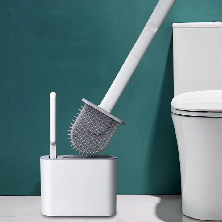 Silicone toilet brush with wall holder | Kalsten