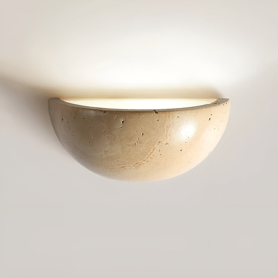 Half-Round LED Wabi-Sabi Wall Lamp - ZenGlow | Kalsten