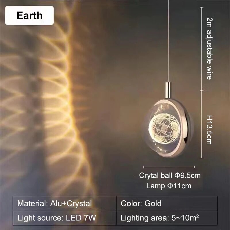 Romantic Crystal Rotating Mood LED Lights | Kalsten