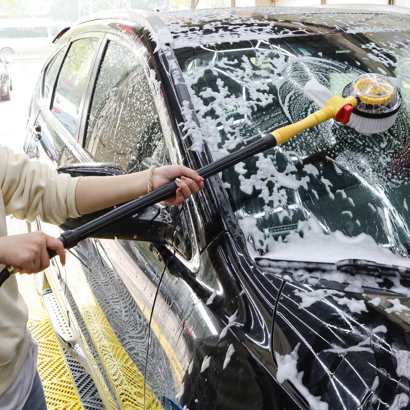 Kalsten | TurboBrush 360 Car Wash Brush – Rotating Brush with Soap Dispenser & Extension Pole
