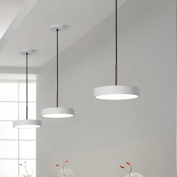Modern LED Pendant Light – 23/30cm Disc Hanging Lamp for Bedroom, Living Room, Office, and Aisle – Dimmable LED Ceiling Light | Kalsten