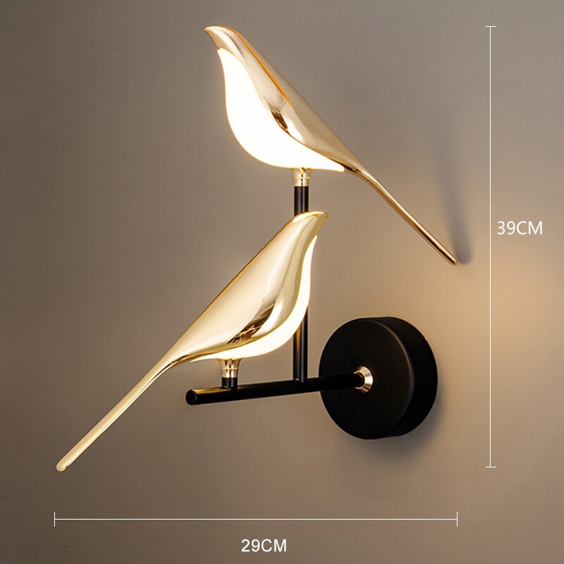 Modern Nordic Wall Bird Lamp | Kalsten