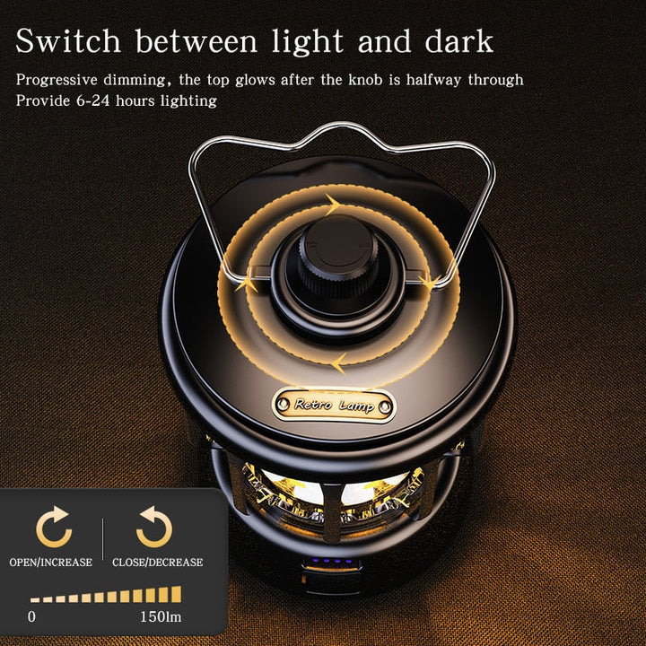 Retro Power Bank Camping LED Lamp | Kalsten