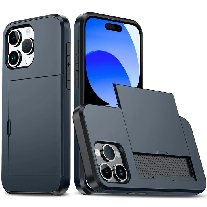Kalsten | LuxShield iPhone Case with Card Holder | Slim Design | Card Storage | Protection & Style