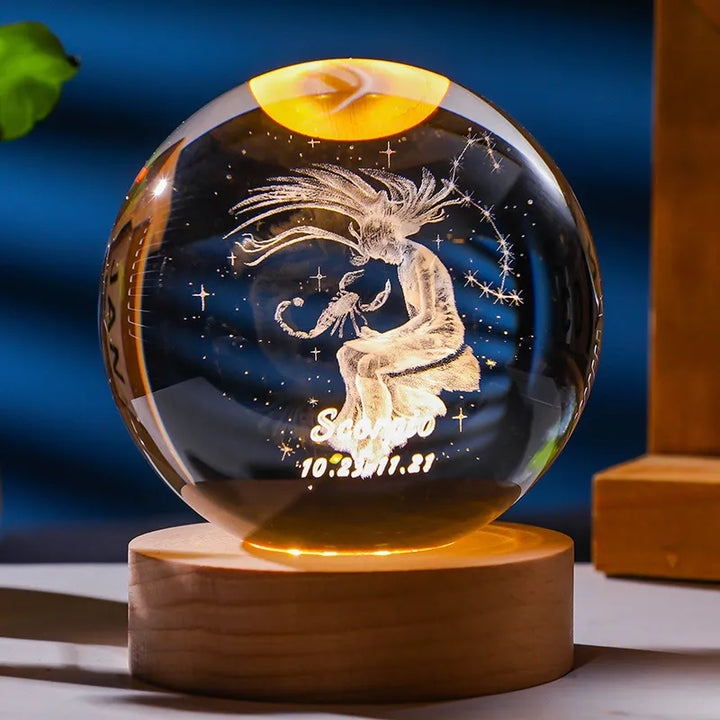 Constellation Crystal Ball Night Light | Kalsten