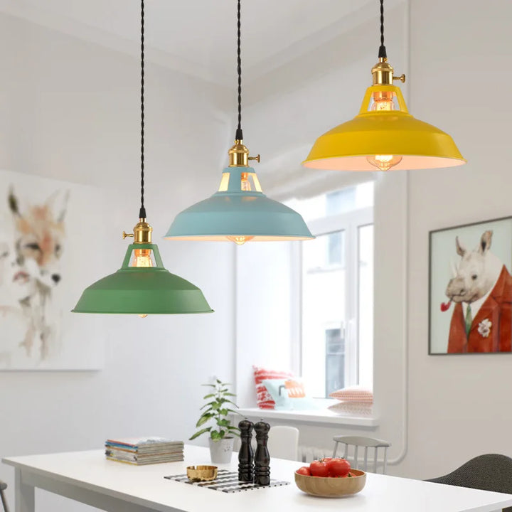 LED Iron Chandelier Pendant Lamp - Vintage Hanging Light | Kalsten
