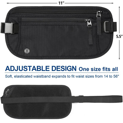 BowLift | SafeTraveler Waist Bag | RFID Protection | Hidden Security Pocket | For Men & Women