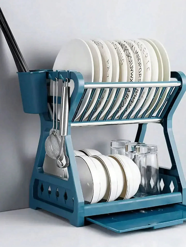 Foldable dish organizer – Practical draining rack for dishes, space-saving and easy to clean, perfect for modern kitchens and small spaces | Kalsten