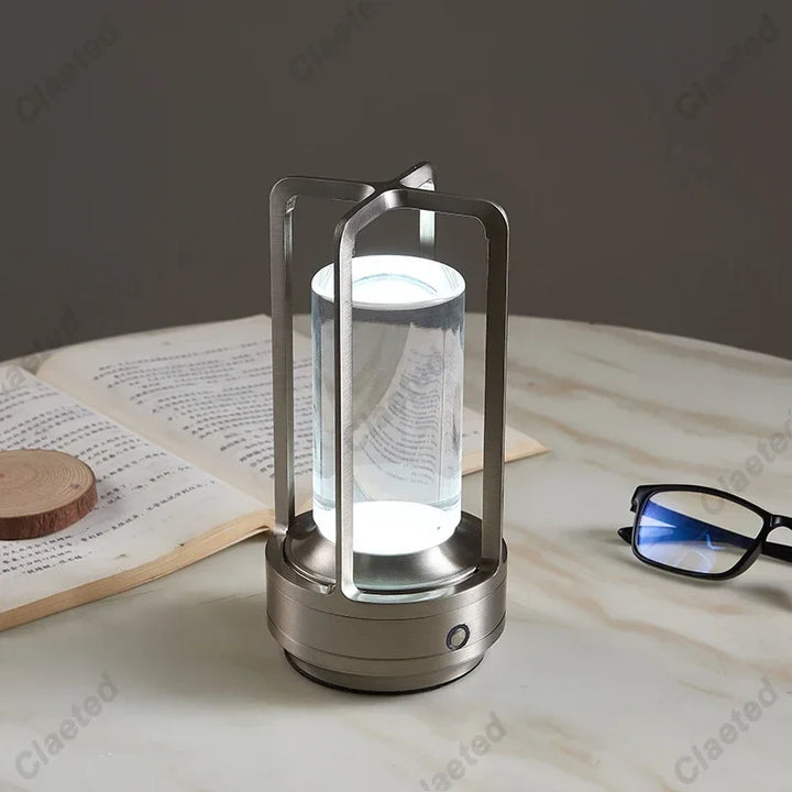 LED Cordless Table Lamp | Industrial Style, Rechargeable & Portable Lighting for Outdoor & Indoor Use | Kalsten