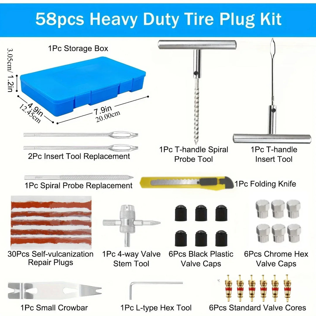 Tire Repair Kit Car Motorcycle | Kalsten