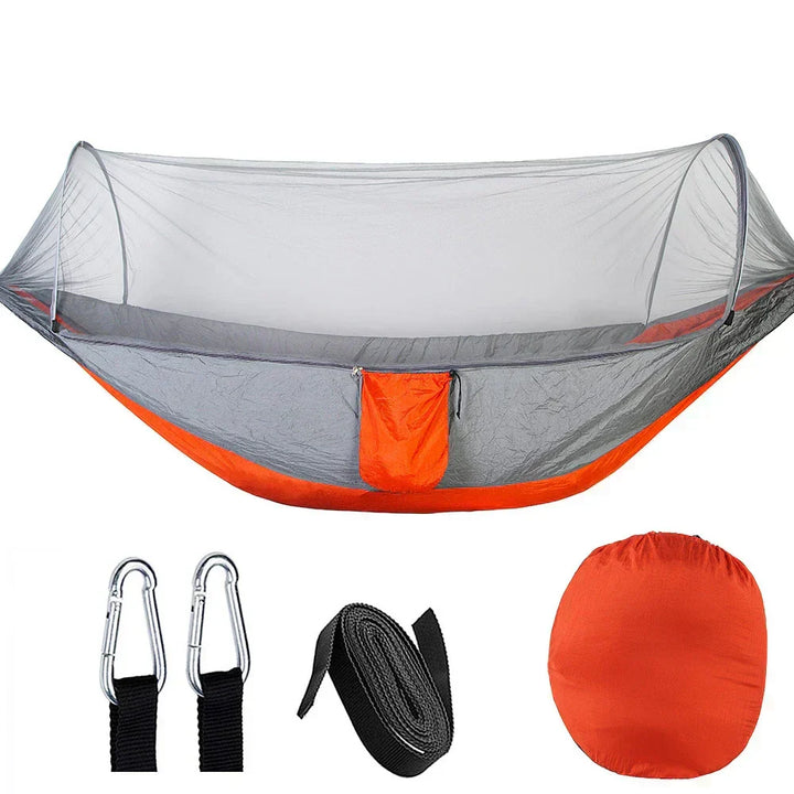 Outdoor Hammock with Mosquito Net (200kg Capacity)