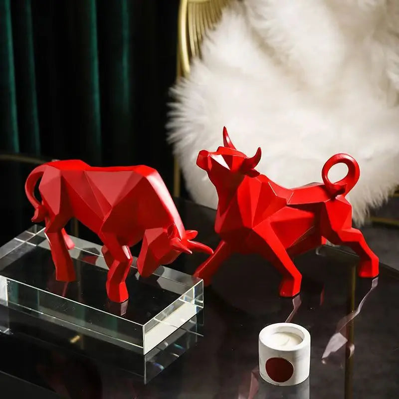 Kalsten | ToroArte Bull Sculpture | Nordic Design | Resin Figure Modern | 35 cm / 26 cm