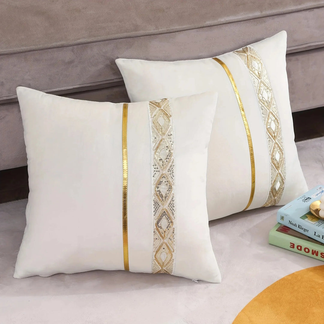 LuxeViva Cushion Cover - Glamorous Cushion Cover for a Festive Living Room Kalsten
