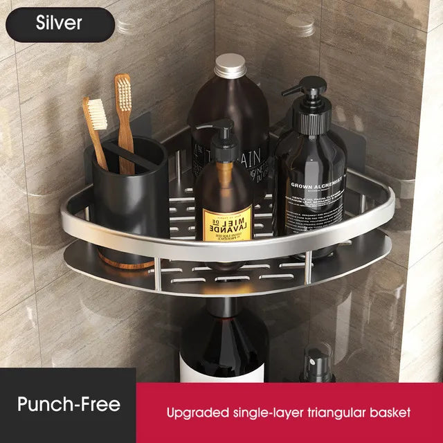 No-Drill Shower Corner Shelf