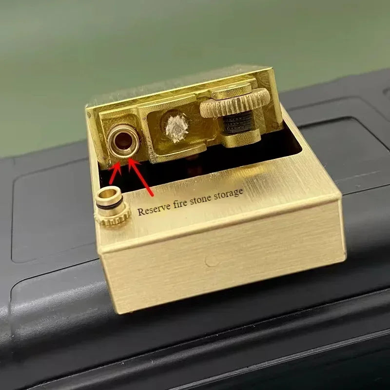 Timeless Brass Matchbox Handmade Kerosene Lighter | Kalsten