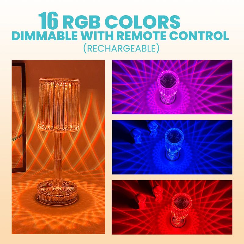 Diamond Glow Acrylic Touch Table Night Lamp | Kalsten