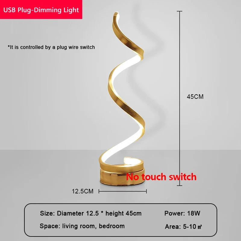 Modern LED Table Lamp – Snake Eye Protection Desktop Light for Bedroom, Living Room, Office, and Study | Kalsten