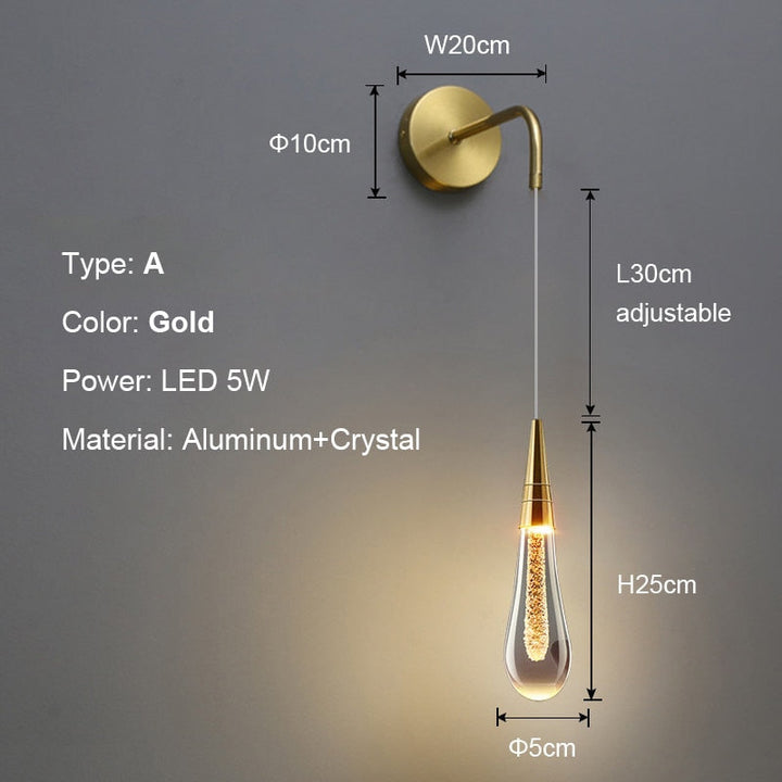 Luxurious Raindrop Wall Lamps | Kalsten