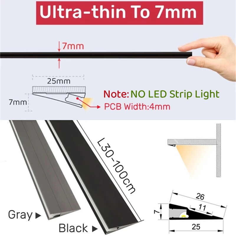 Kalsten | Invisible Surface Aluminum Thin Light Panel