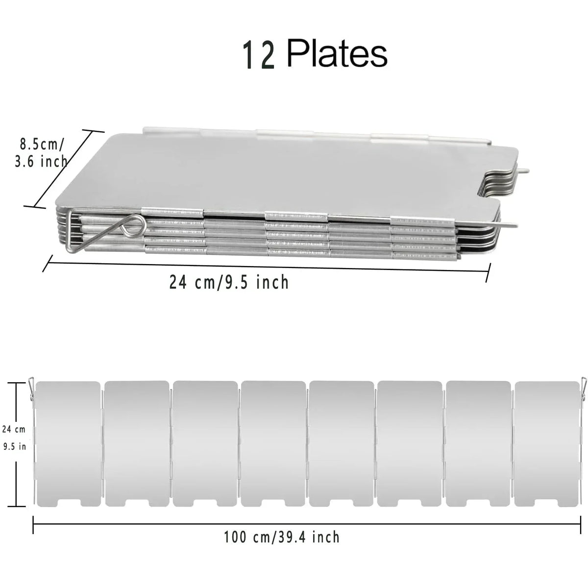 Brehn | WindShieldX Camping Windscreen | Foldable & Ultralight | Stainless Steel | For gas stoves & outdoor stoves