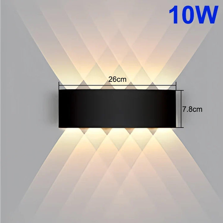 Modern LED Outdoor Wall Light – Waterproof Porch and Balcony Wall Lamp for Home Garden, IP55 Rated | Kalsten