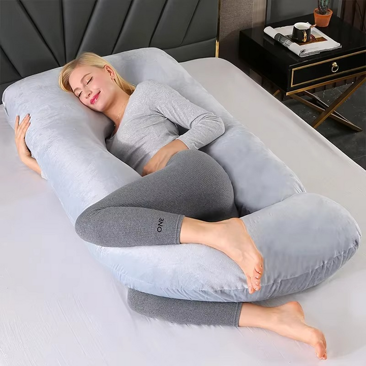 Kalsten | J-Shaped Maternity Support Pillow for Side Sleeping and Breastfeeding