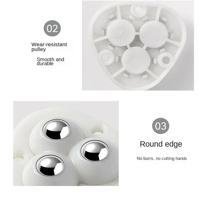 Self-Adhesive Swivel Furniture Wheels