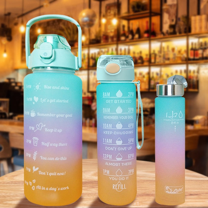 All Day Hydrate Time Marker Water Bottle | Kalsten