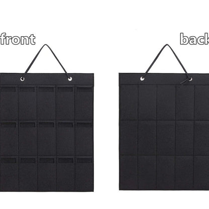 Skanto | GlasSpace Organizer | Wall-Mounted Glasses Holder | Foldable Sunglasses Storage Bag | Space-Saving & Dustproof | 42 × 38 cm