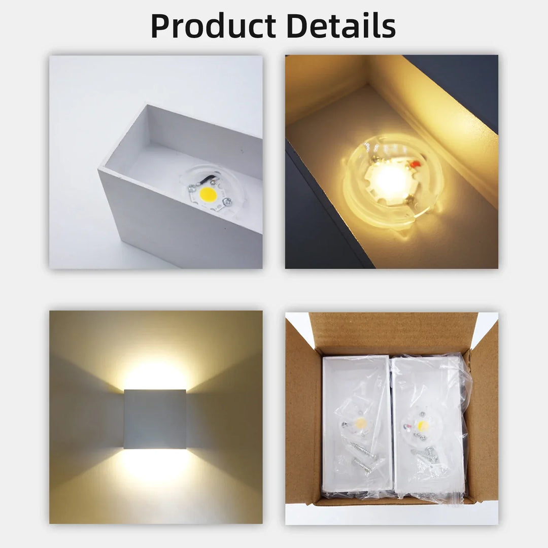 LED Wall Sconces 2-Pack 6W Modern Indoor Wall Lamp - Stylish Lighting Solution for Every Space | Kalsten