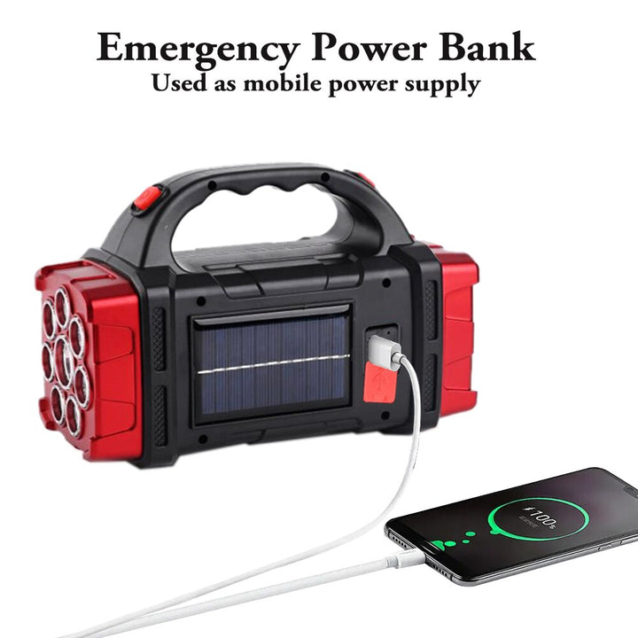 Solar Blast Powerful Power Bank LED Flashlight | Kalsten