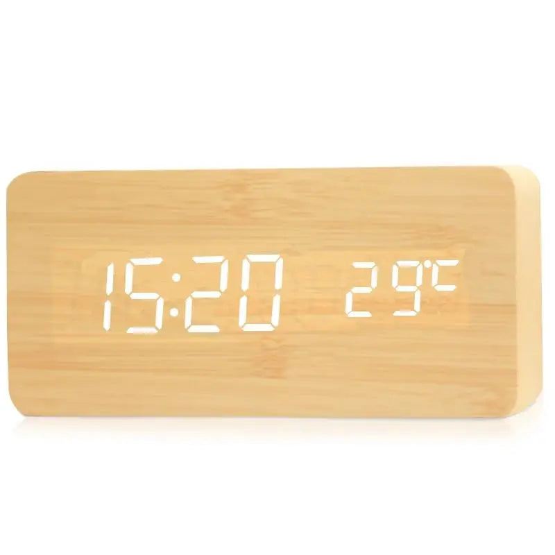 LED Digital Alarm Clock with Temperature