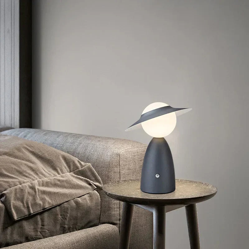 Battery Table Lamp Man with Hat | Kalsten