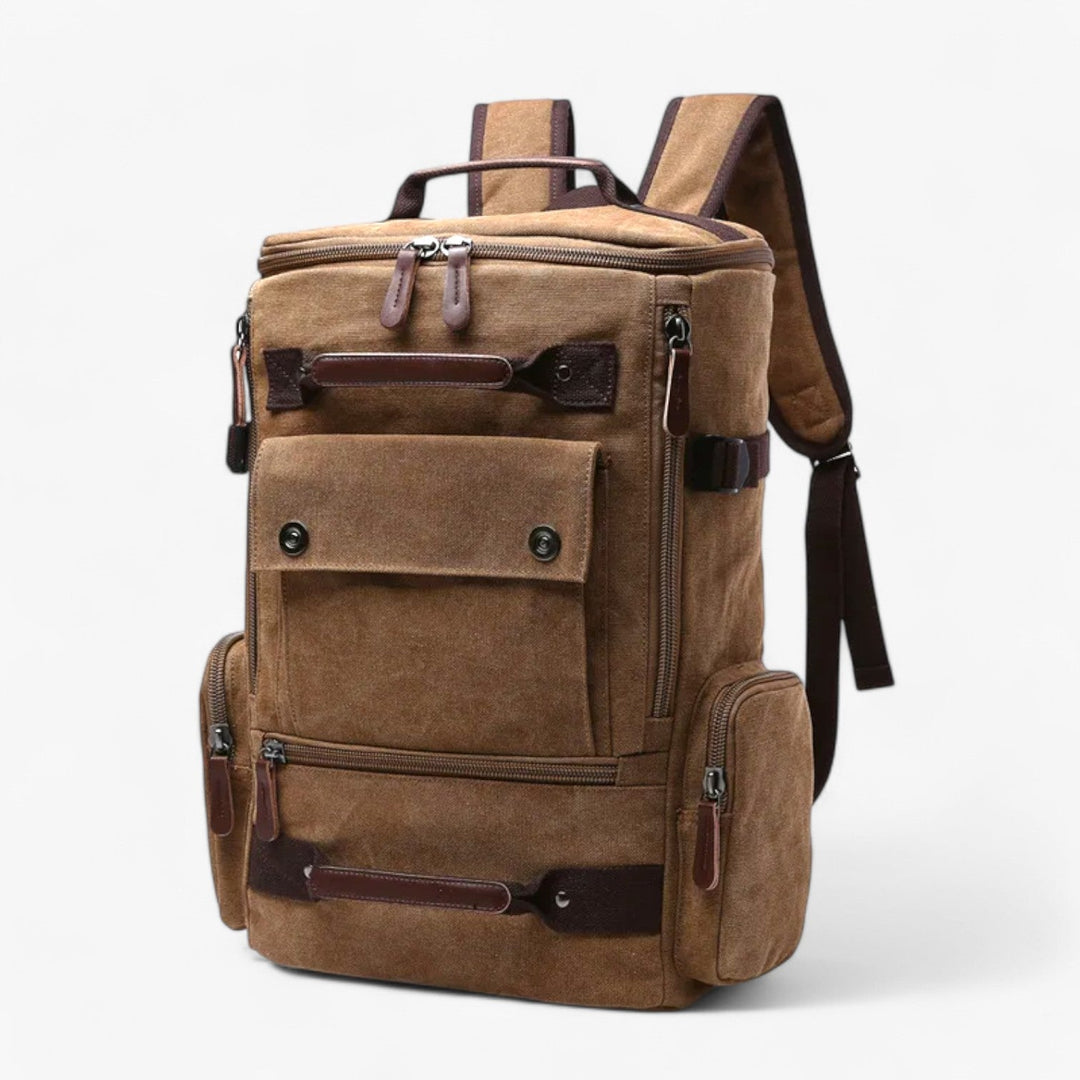 Kalsten | Vintage Canvas Backpack – Stylish & Functional with Laptop Compartment for Everyday & Adventure