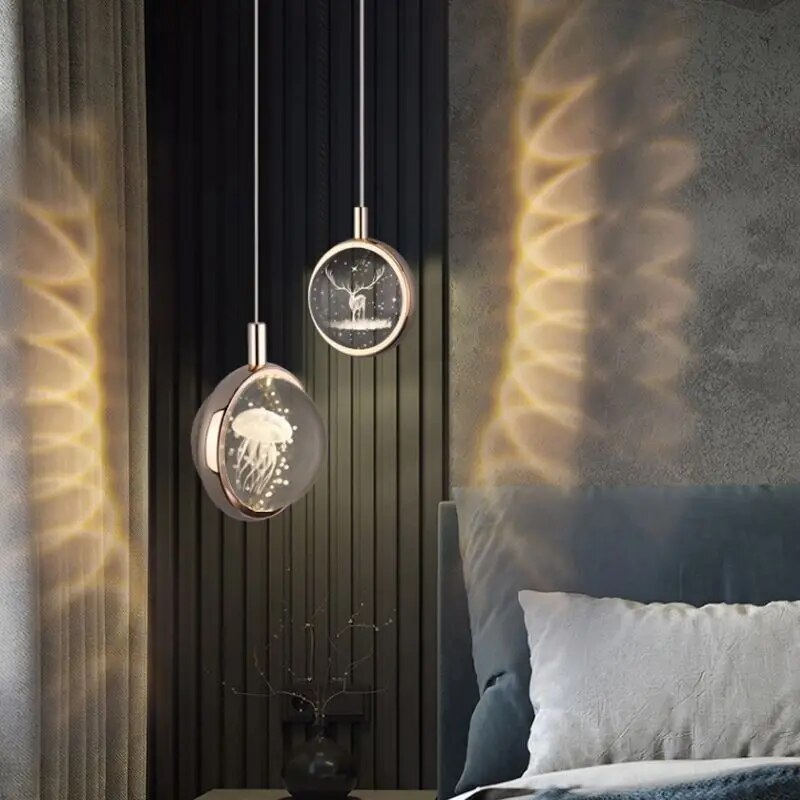 Romantic Crystal Rotating Mood LED Lights | Kalsten