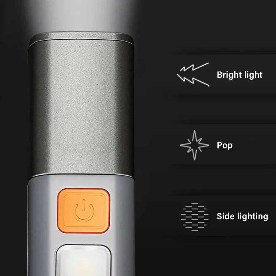 Ultra-Bright Long Shot USB Rechargeable Flashlight | Kalsten