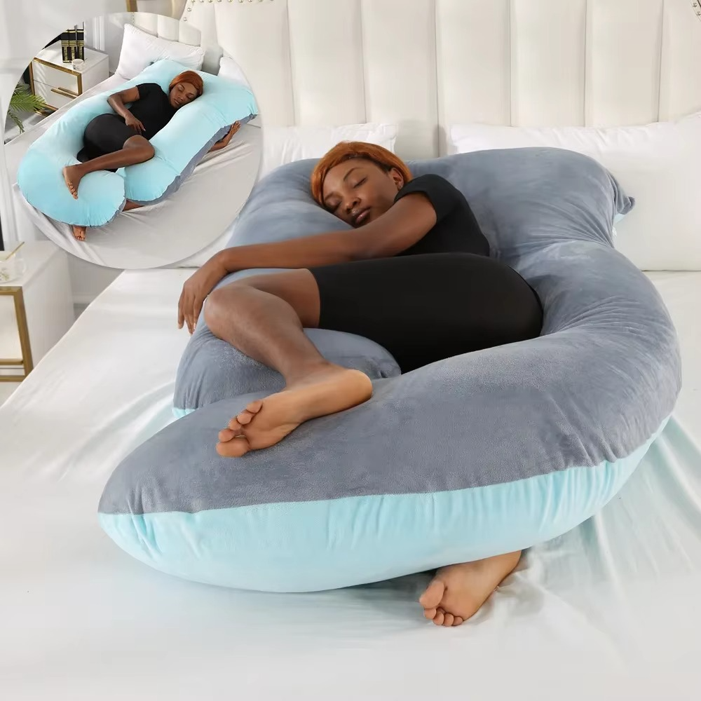 Kalsten | J-Shaped Maternity Support Pillow for Side Sleeping and Breastfeeding